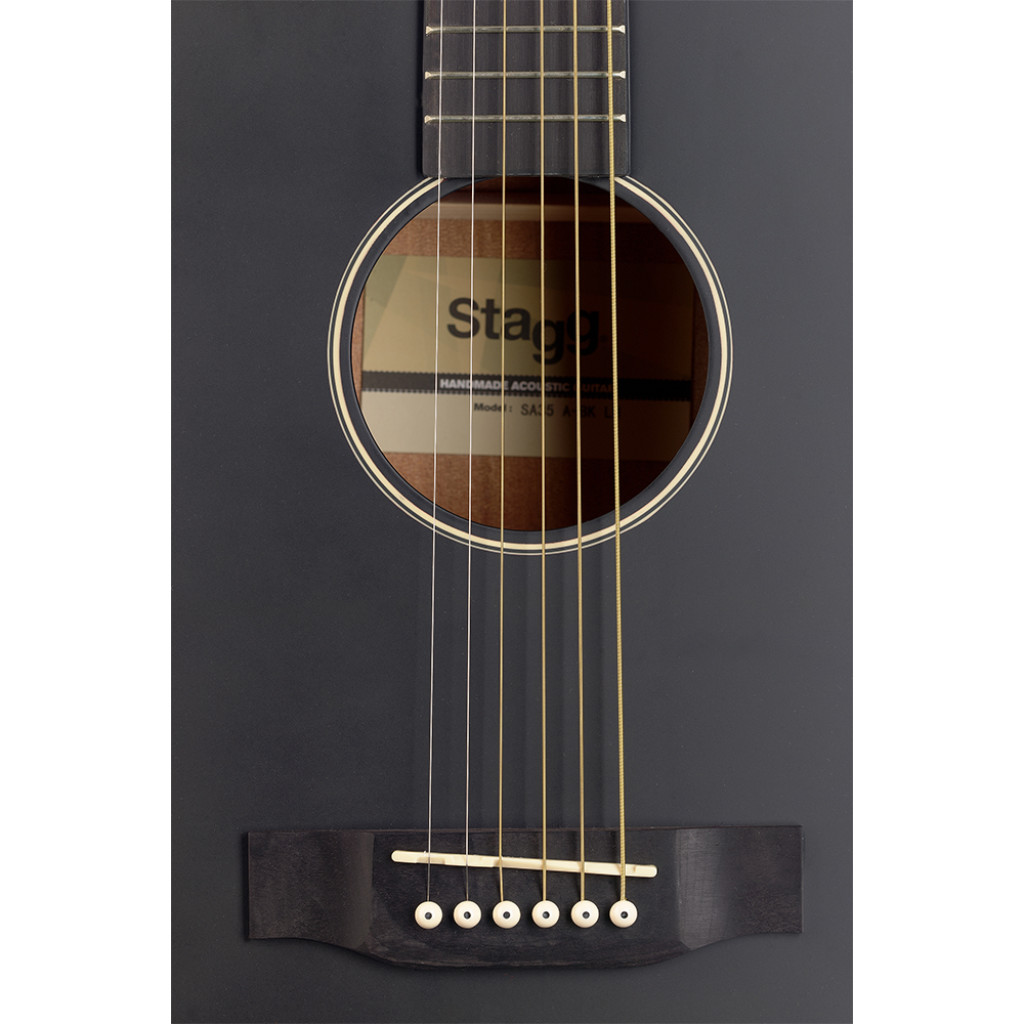 Гитара электроакустическая STAGG SA35 A-BK LH