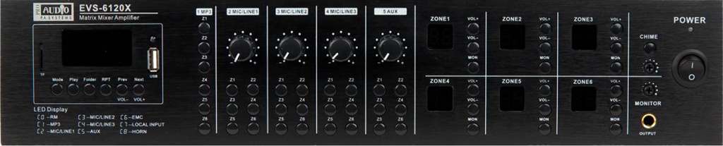 Усилитель комбинированный PROAUDIO EVS-6120X