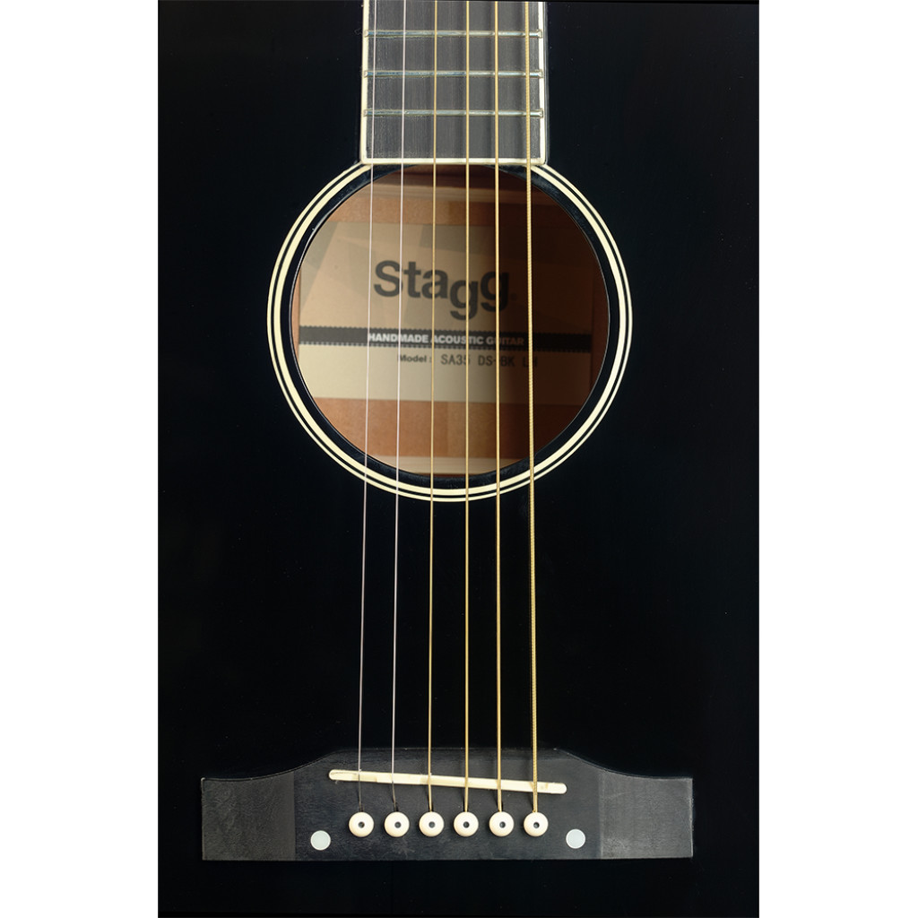 Гитара электроакустическая STAGG SA35 DS-BK LH