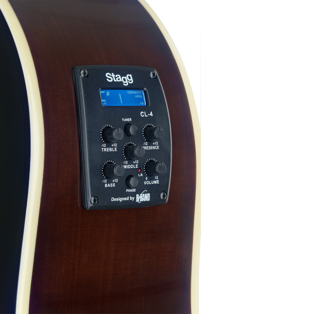 Гитара электроакустическая STAGG SA35 DSCE-VS
