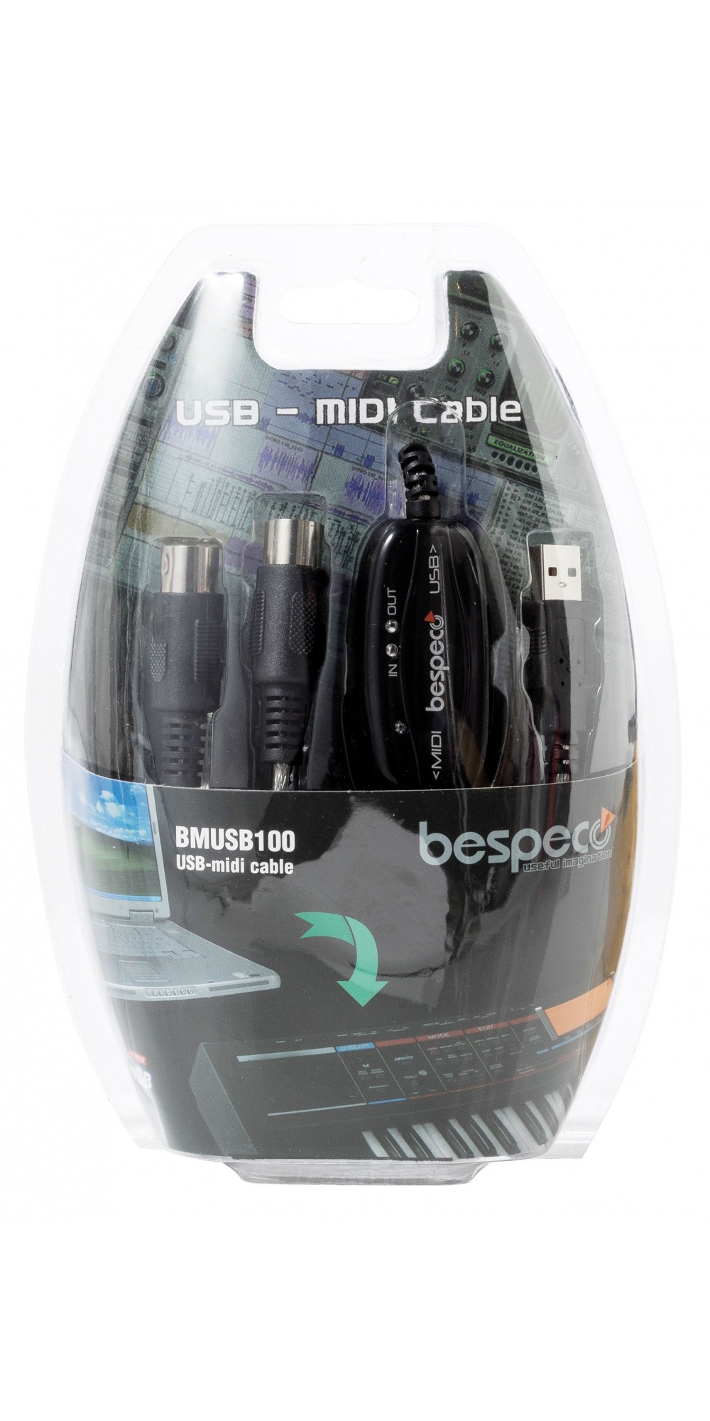 Midi-USB-интерфейс Bespeco BMUSB100