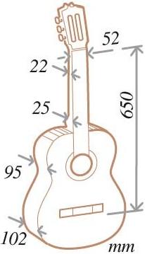 Гитара классическая ALMANSA 401