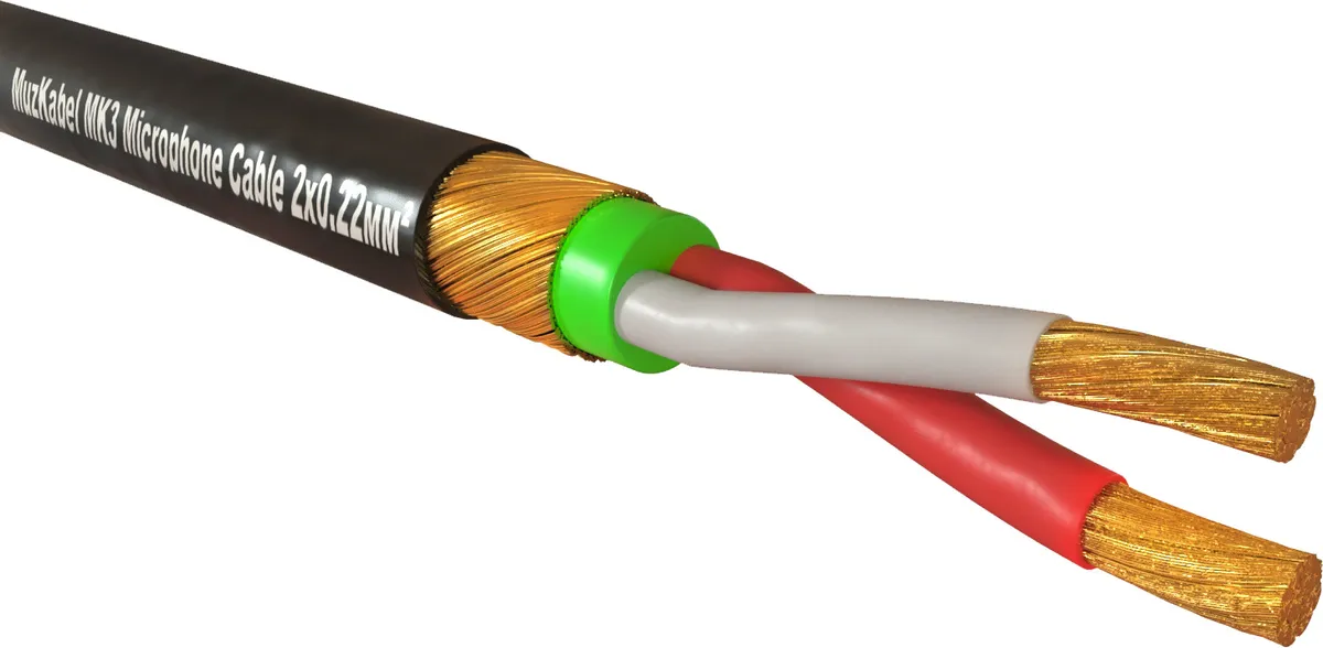 Патч-кабель MUZKABEL CBXMK3P - 0.3 метра XLR - XLR