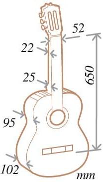 Гитара классическая ALMANSA 424