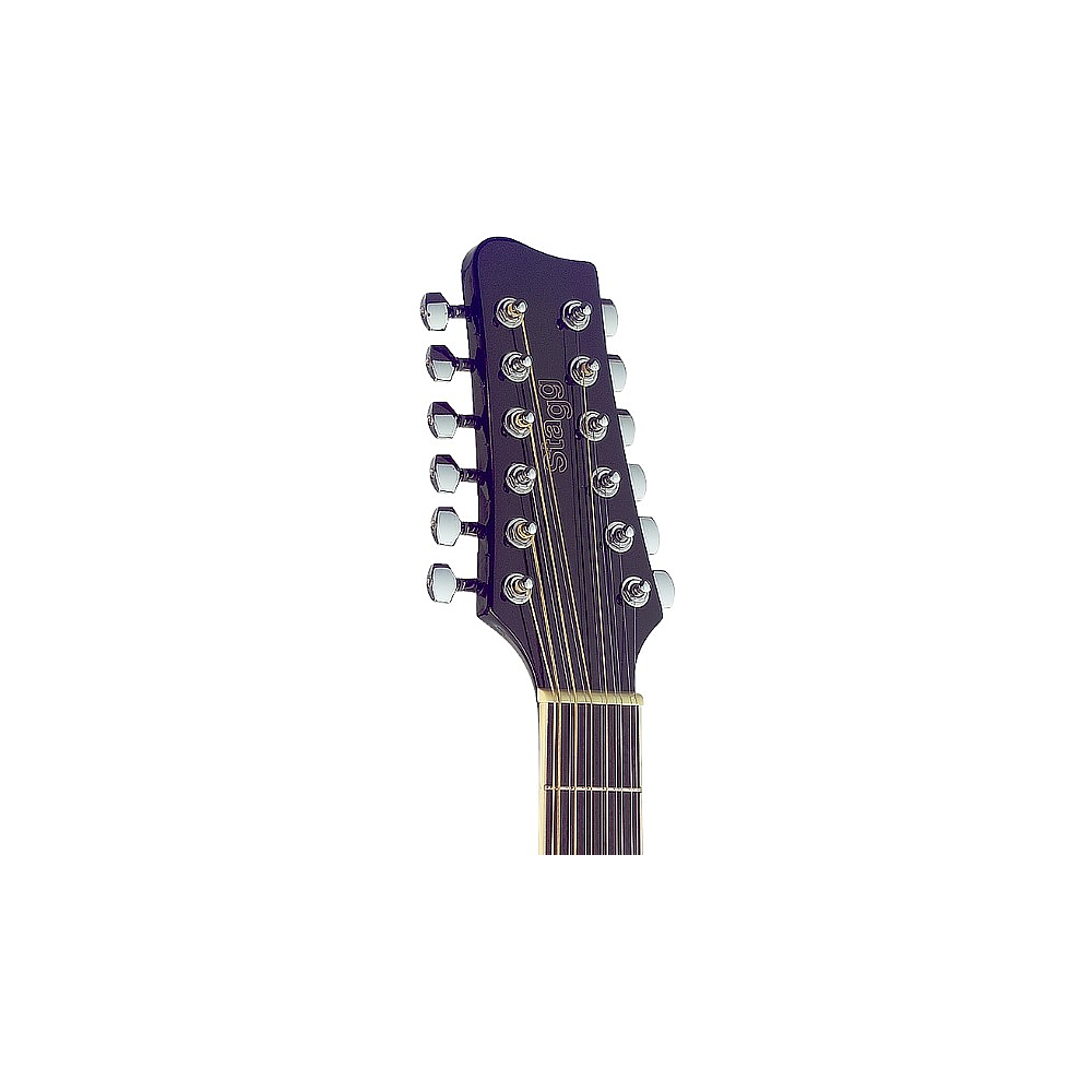 Гитара 12-струнная STAGG SA40D/12-BK