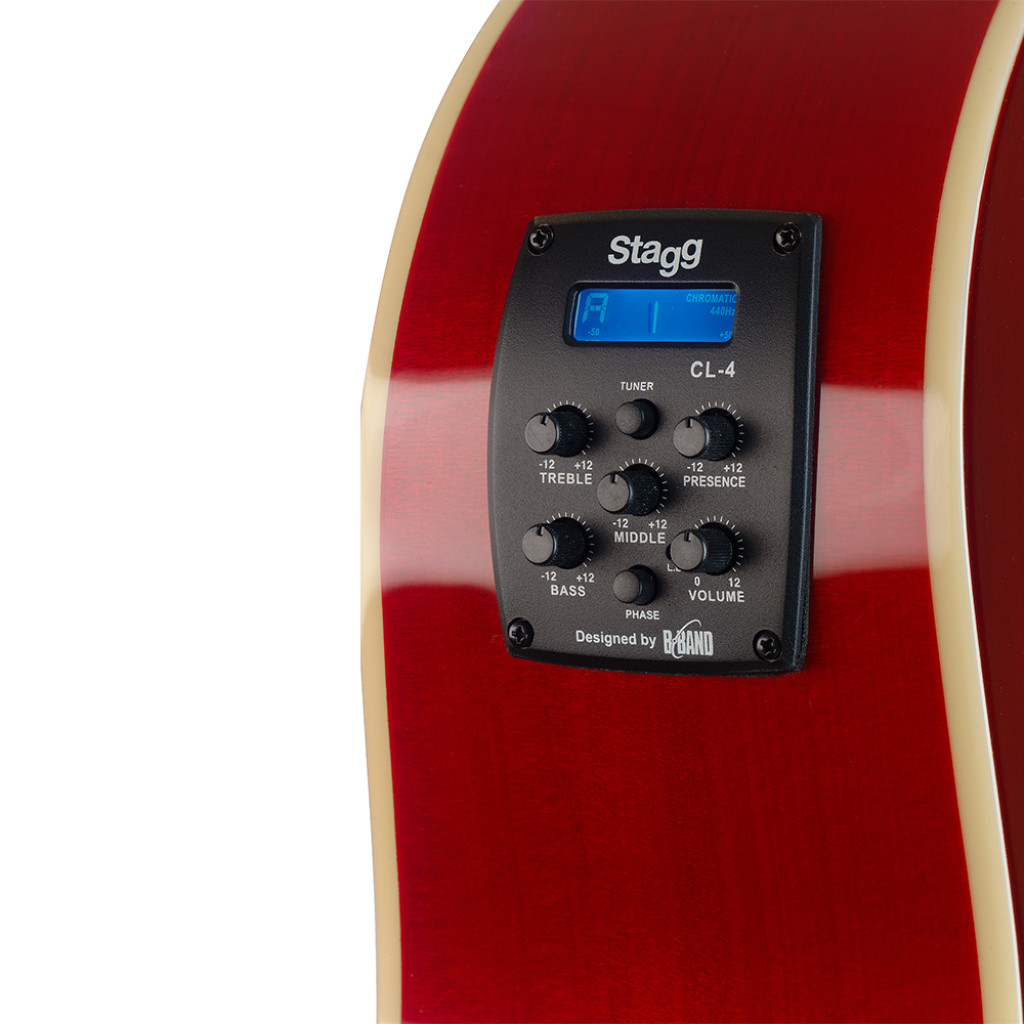 Гитара электроакустическая STAGG SA35 DSCE-TR