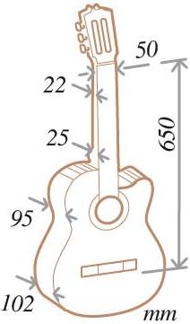 Гитара классическая ALMANSA 435 E1 Cataway