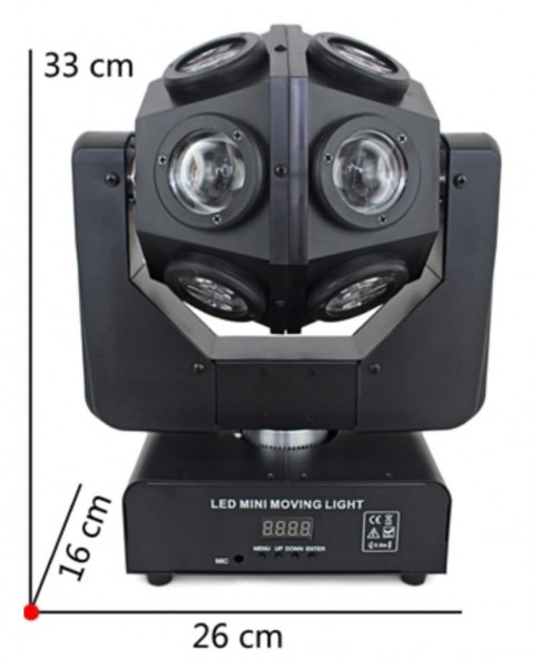 Вращающаяся голова Komoloff LED MH-328 Вращающаяся голова Komoloff LED MH-328