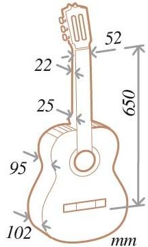 Гитара классическая ALMANSA 401 Bk