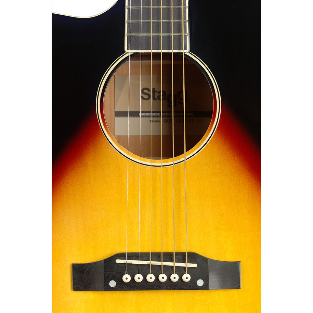 Гитара электроакустическая STAGG SA35 DSCE-VS LH