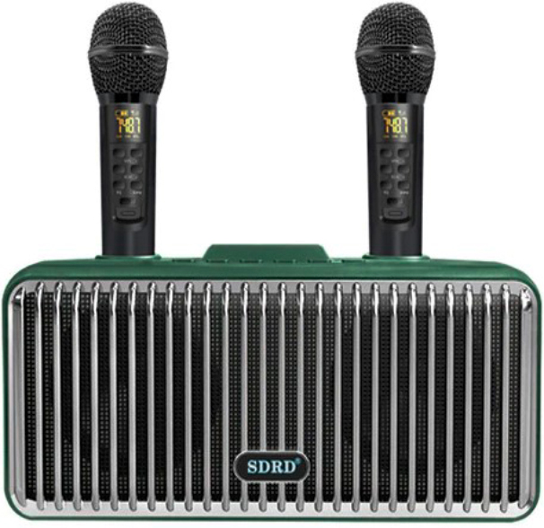 Караоке система с двумя радиомикрофонами  SDRD SD-319 Emerald Green