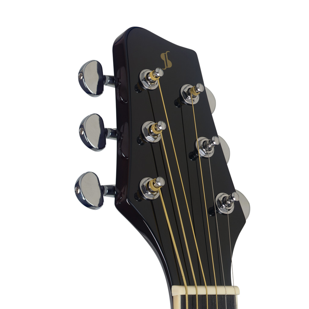 Гитара электроакустическая STAGG SA35 DS-BK LH