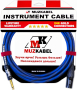 Гитарный кабель MUZKABEL AXSMK5N - 2 метра, JACK (моно) - XLR (папа)