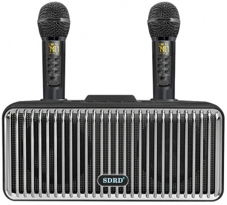 Караоке система с двумя радиомикрофонами  SDRD SD-319 Black
