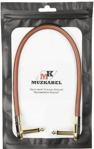 Патч-кабель MUZKABEL JZMK5BP - 0.3 метра, JACK - JACK