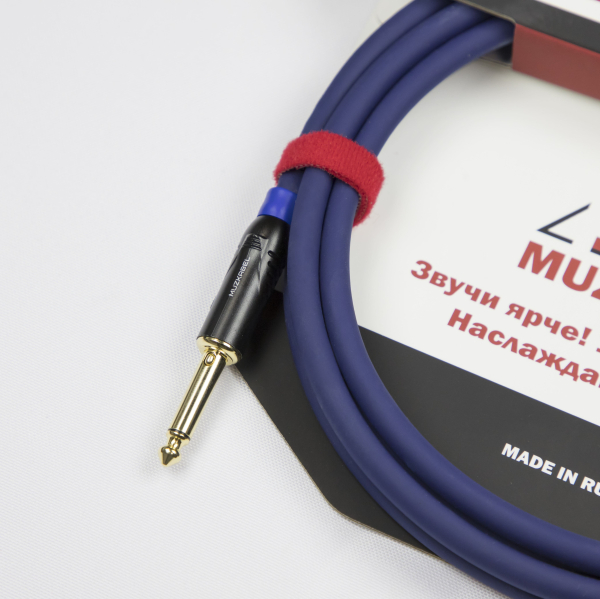 Гитарный кабель MUZKABEL JJFMK1S(RX) - 4,5 метра, JACK - JACK (Отсечка)