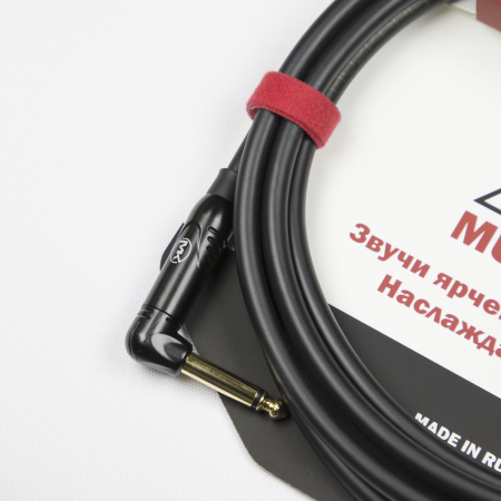 Гитарный кабель MUZKABEL CJXMK3(R) - 10 метров, JACK - JACK (Угловой)