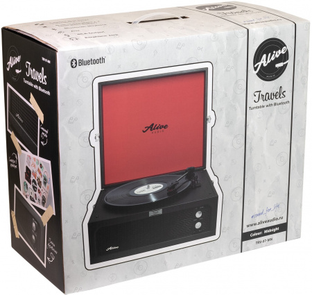 Виниловый проигрыватель Alive Audio TRAVELS TRV-07-MN Midnight