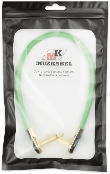 Патч-кабель MUZKABEL GNJIK2SP - 0.5 метра, JACK - JACK