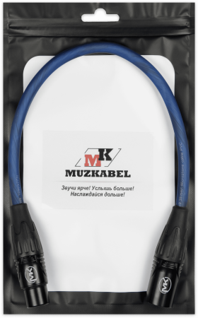 Патч-кабель MUZKABEL XXSMK5NP - 0.1 метра, XLR - XLR