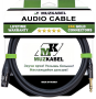 Аудио кабель MUZKABEL BFJMK1B - 15 метров, XLR (мама) - JACK (стерео)