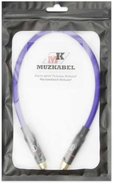 Патч-кабель MUZKABEL RSFIK4VP - 0.5 метра, RCA – RCA (Красное кольцо)