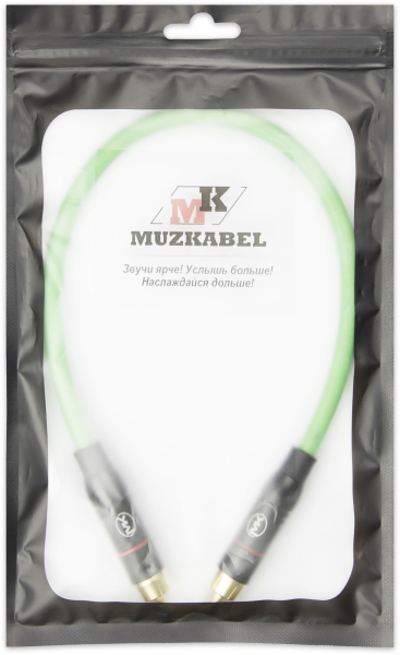 Патч-кабель MUZKABEL SRCIK2P - 0.5 метра, RCA – RCA (Красное кольцо)