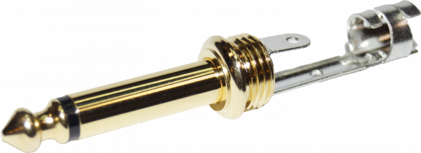 Разъем Jack (mono) MUZKABEL MJ-2G RD