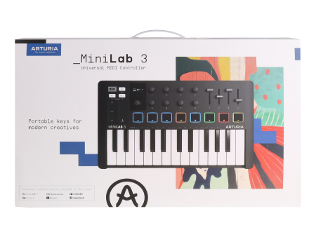 MIDI клавиатура ARTURIA MiniLAB 3 BK
