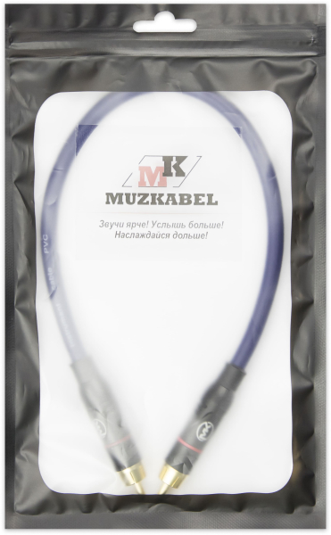 Патч-кабель MUZKABEL RSFIK4SP - 0.2 метра, RCA – RCA (Красное кольцо)