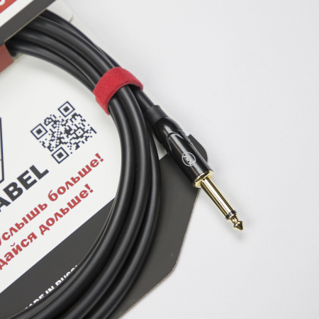 Гитарный кабель MUZKABEL CJXMK3(R) - 10 метров, JACK - JACK (Угловой)