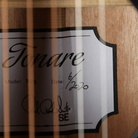 Гитара акустическая PRS SE P20E PARLOR W/PIEZO SATIN BLACK TOP