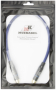 Патч-кабель MUZKABEL RSLIK1P - 0.5 метра, RCA – RCA (Синее кольцо)