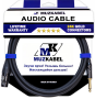 Микрофонный кабель MUZKABEL FGNIK4B - 3 метра, JACK (моно) - XLR (мама)