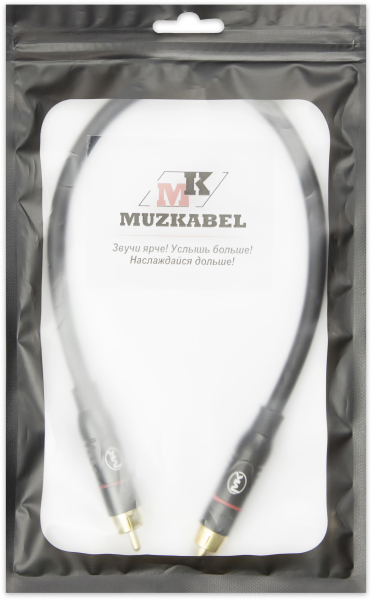 Патч-кабель MUZKABEL RSFIK4BP - 0.2 метра, RCA – RCA (Красное кольцо)