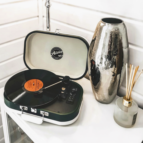 Виниловый проигрыватель Alive Audio VINTAGE VNT-02-CG Cades Gin