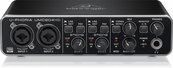 Звуковая карта Behringer UMC204HD