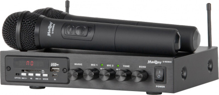 Микшер с двумя радиомикрофонами Madboy U-REMIX