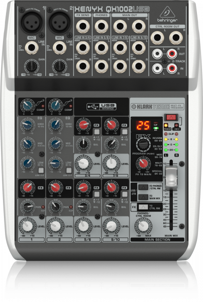 Микшер аналоговый Behringer XENYX QX1002USB