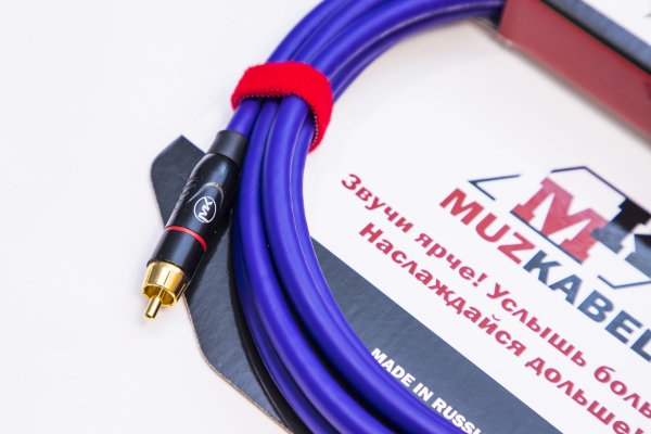 Аудио кабель MUZKABEL RSFIK4V - 1 метр, RCA – RCA