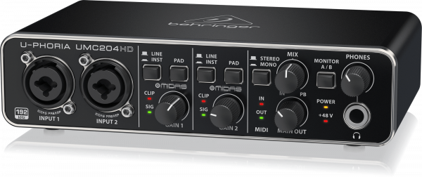 Звуковая карта Behringer UMC204HD