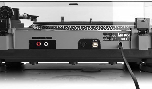 Виниловый проигрыватель Lenco L-3808 Matt grey