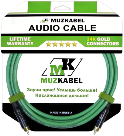 Аудио кабель MUZKABEL SRCIK2 - 3 метра, RCA - RCA