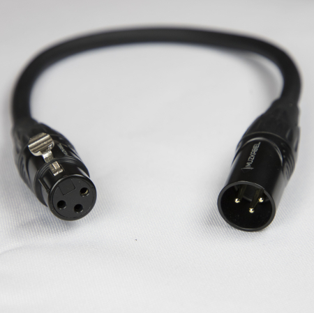 Патч-кабель MUZKABEL CBXMK3P - 0.2 метра, XLR - XLR