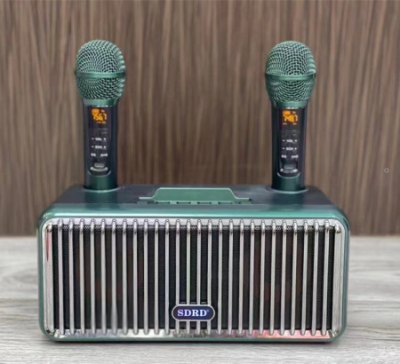 Караоке система с двумя радиомикрофонами  SDRD SD-319 Emerald Green