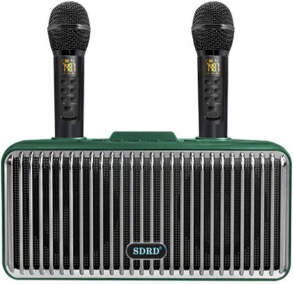 Караоке система с двумя радиомикрофонами  SDRD SD-319 Emerald Green