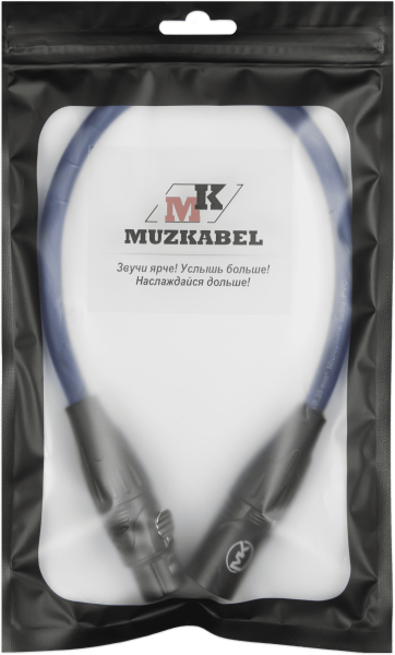 Патч-кабель MUZKABEL XXSMK5NP - 0.5 метра, XLR - XLR